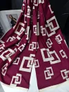Cross-border scarf wholesale, e-commerce live streaming, supply chain, new high-style jacquard skewer pattern details Picture